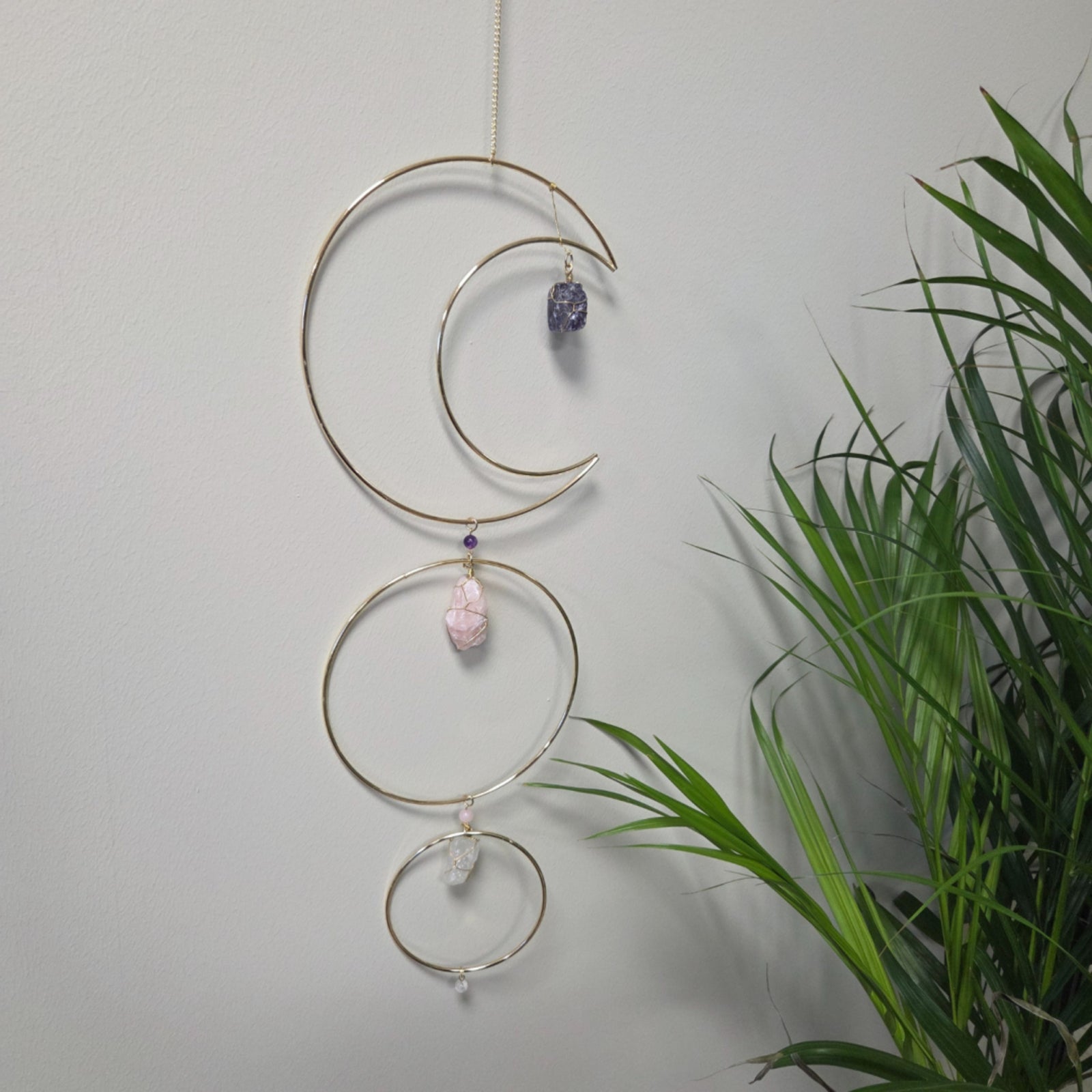 Suncatcher / raamhanger maan Gouden driehoek