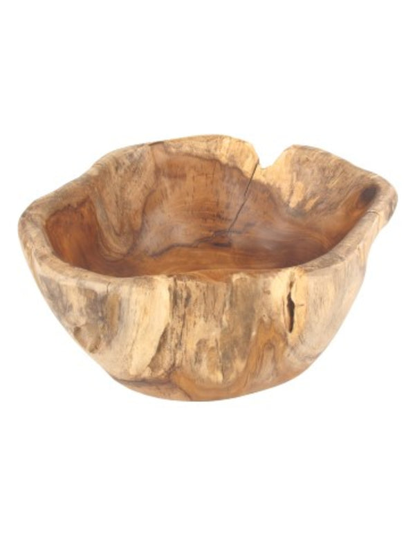 Teakhouten schaal ca. 25 x 15 cm