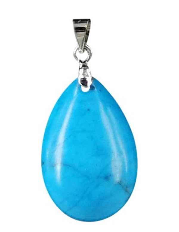 The drop of Howliet blauw - Edelsteen Hanger (gekleurd)