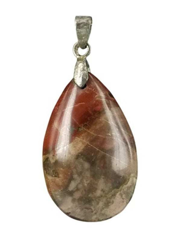 The drop of Jaspis bruin - Edelsteen Hanger