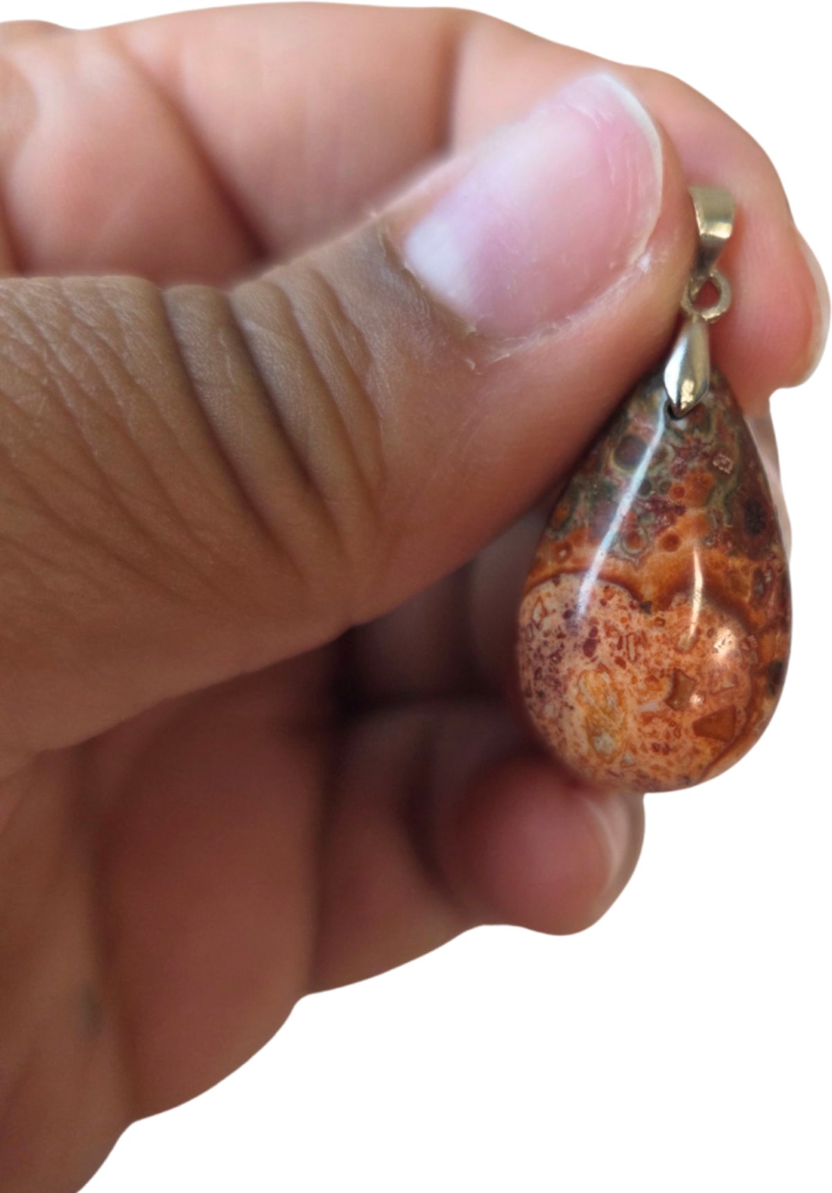 The drop of Jaspis luipaard - hanger