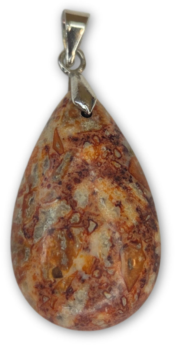 The drop of Jaspis luipaard - Edelsteen Hanger