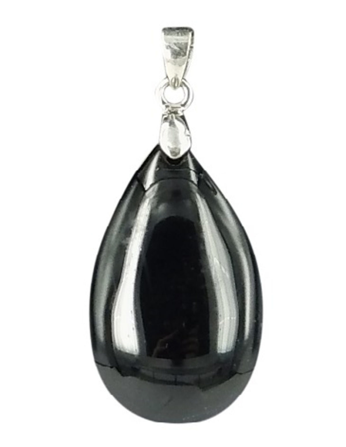 The drop of Obsidiaan zwart - hanger