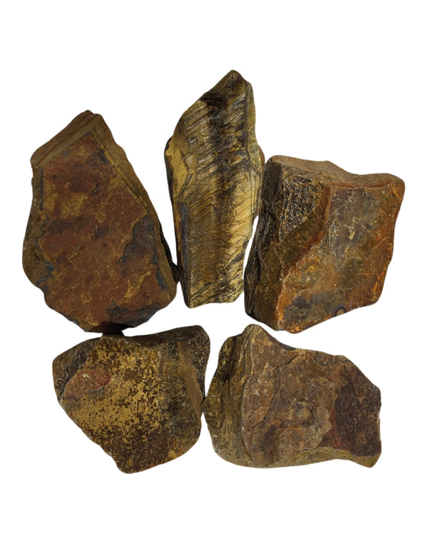 Tijgeroog 250 gr. ruwe edelsteen brokjes