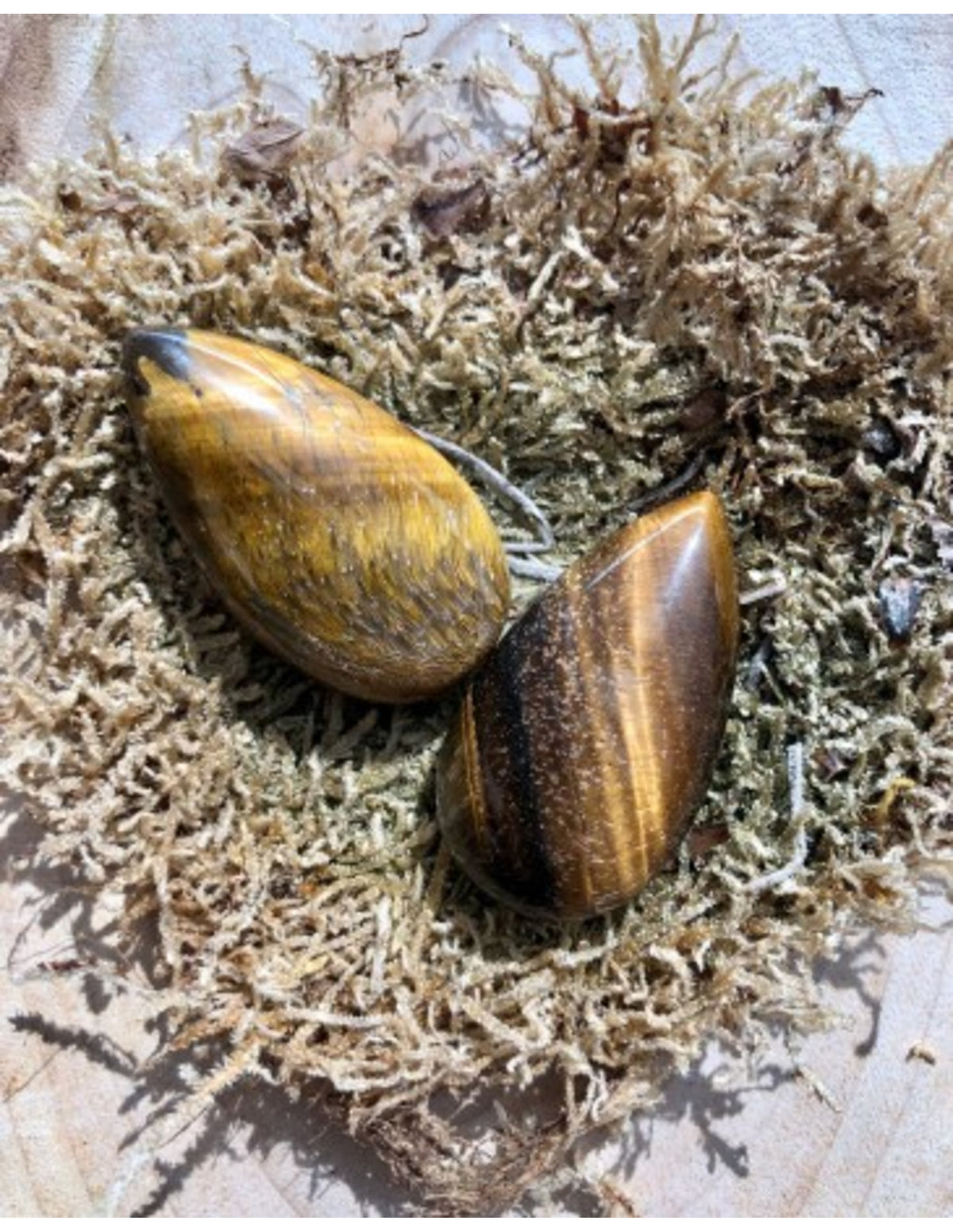 Tijgeroog edelsteen druppel hanger