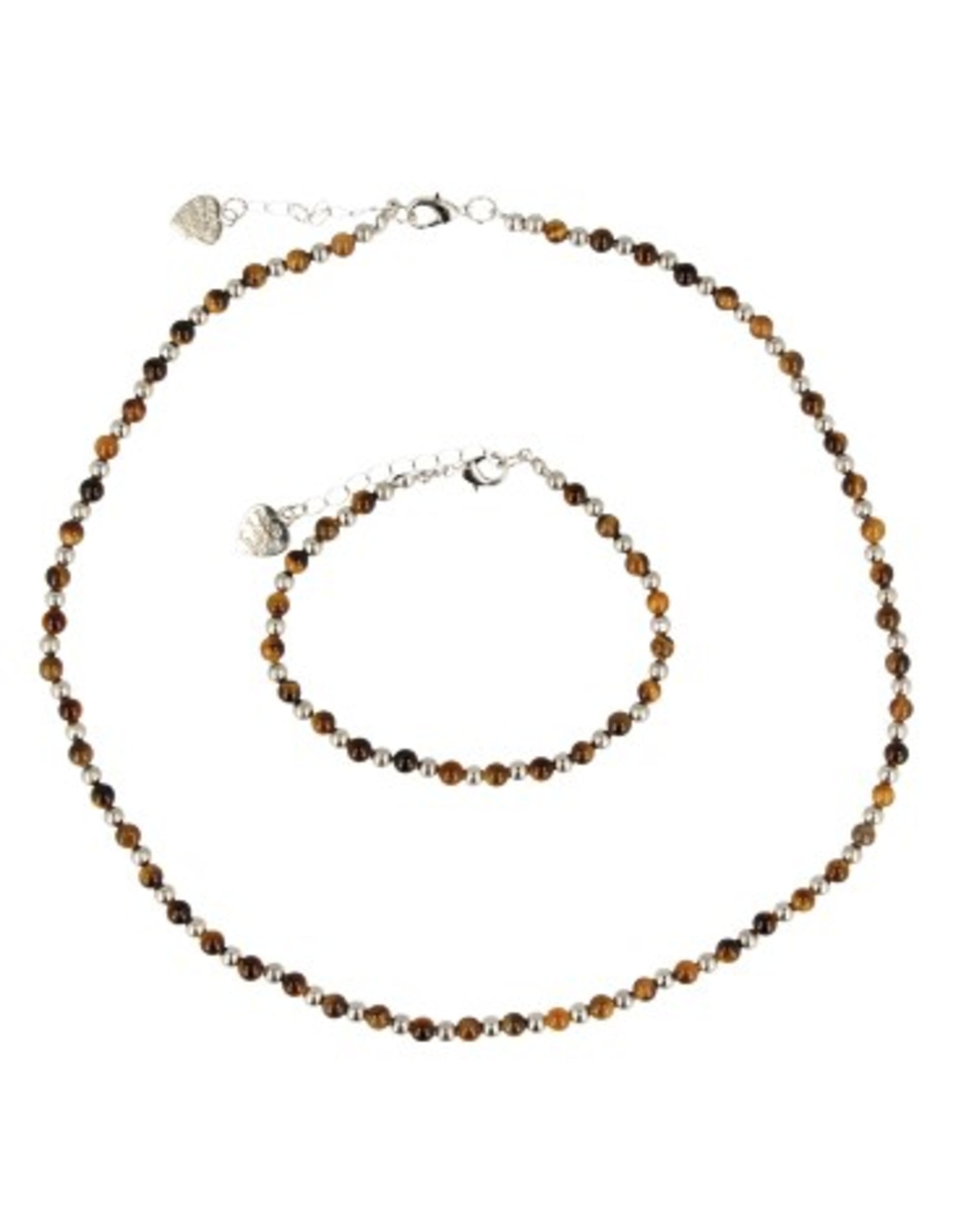 Tijgeroog Ibiza love armband
