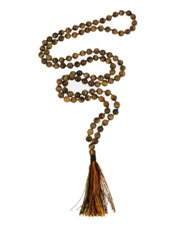 Tijgeroog mala edelsteen ketting