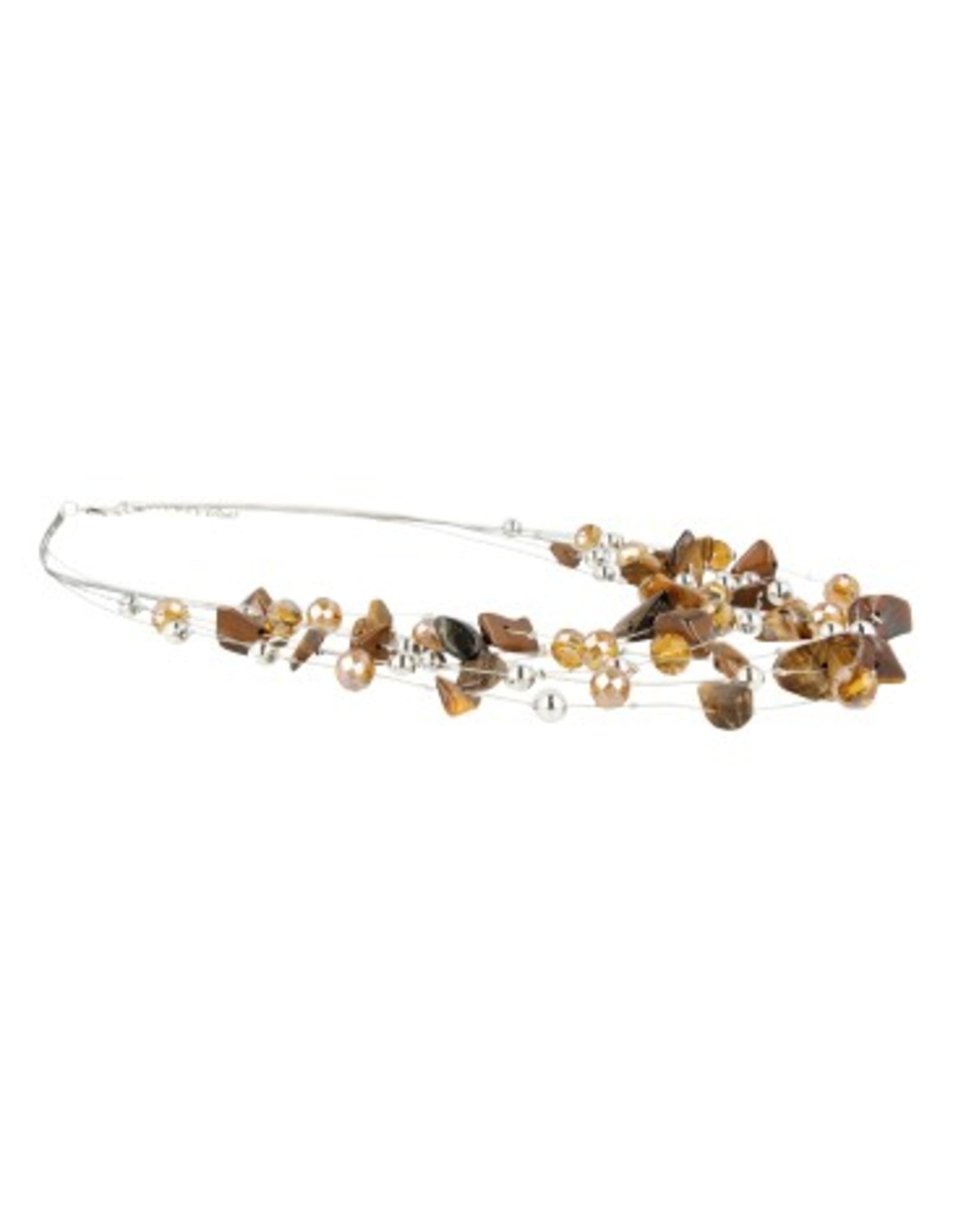 Tijgeroog multiwire ketting