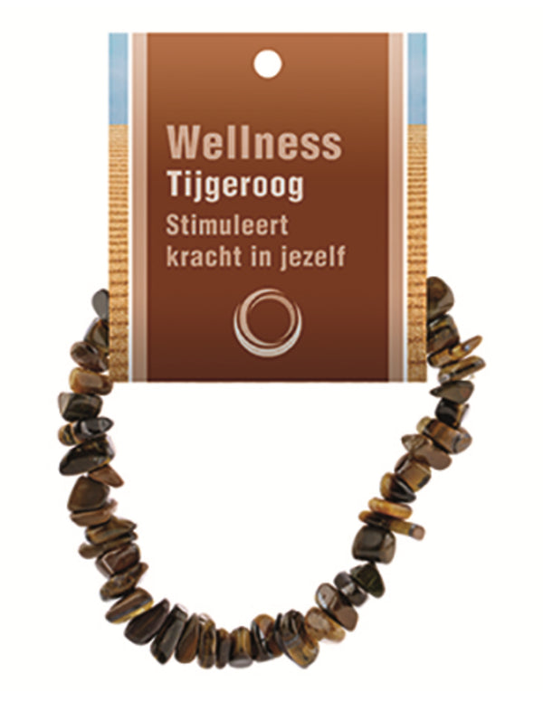 Tijgeroog edelsteen splitarmband