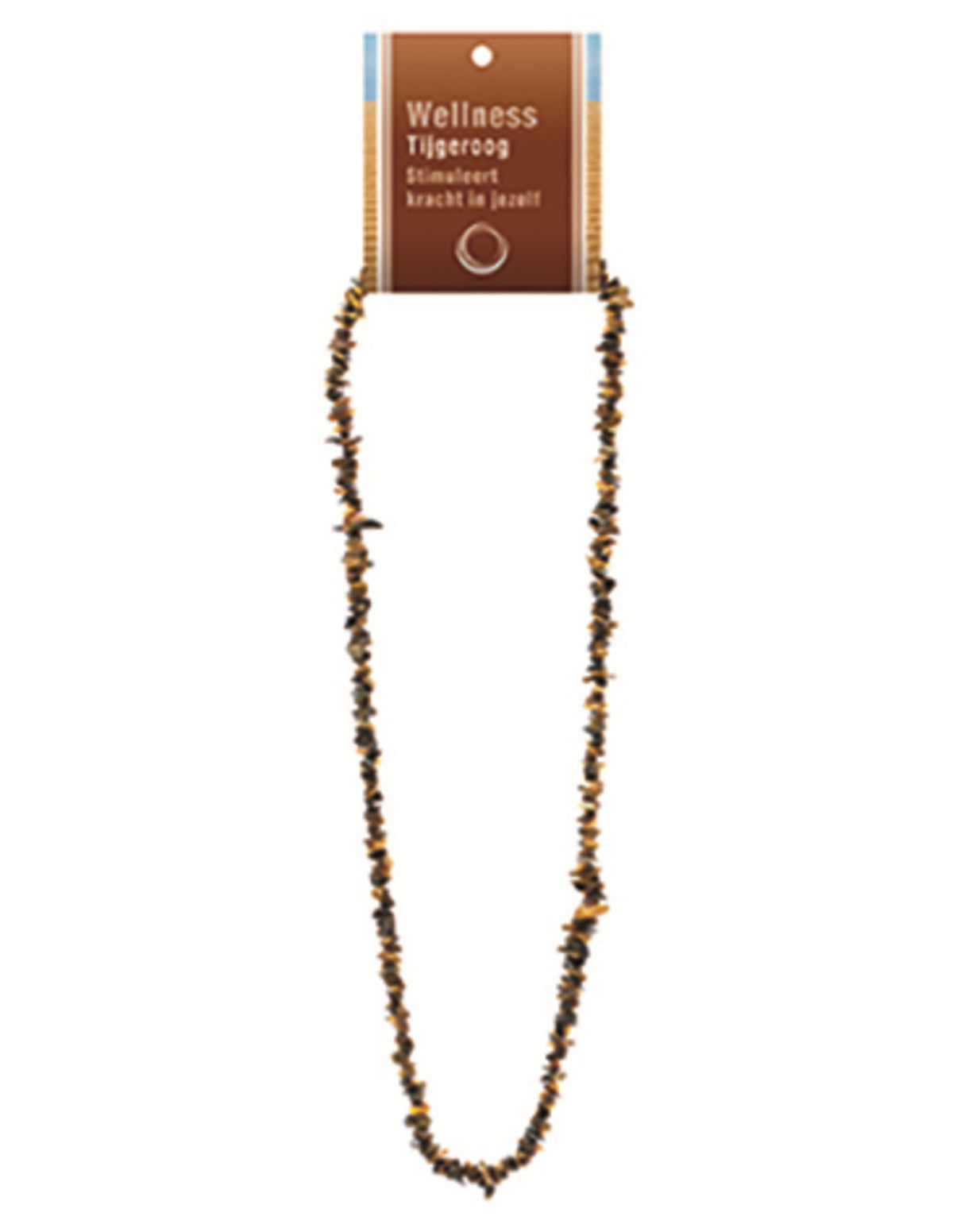 Tijgeroog splitketting + kaart