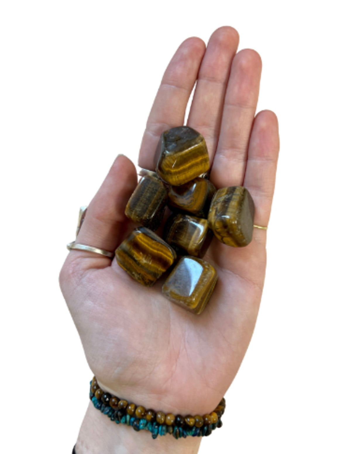Tijgeroog trommelstenen 100 gr. (mt3)