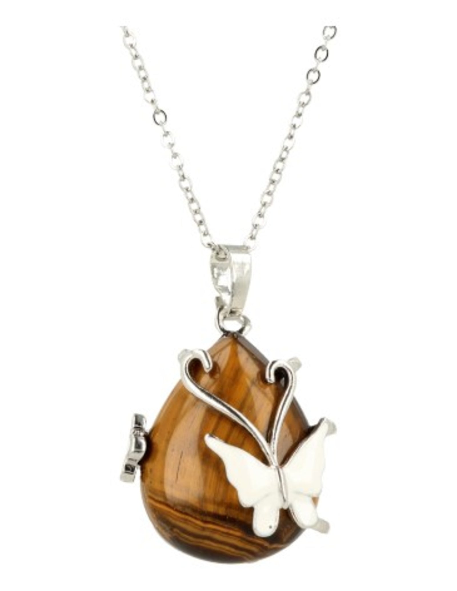 Tijgeroog vlinder druppel hanger