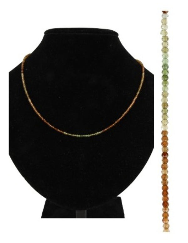 Toermalijn oranje summer vibes edelsteen ketting
