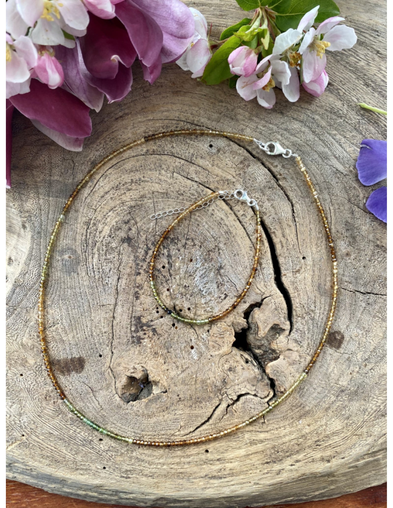 Toermalijn oranje summer vibes ketting