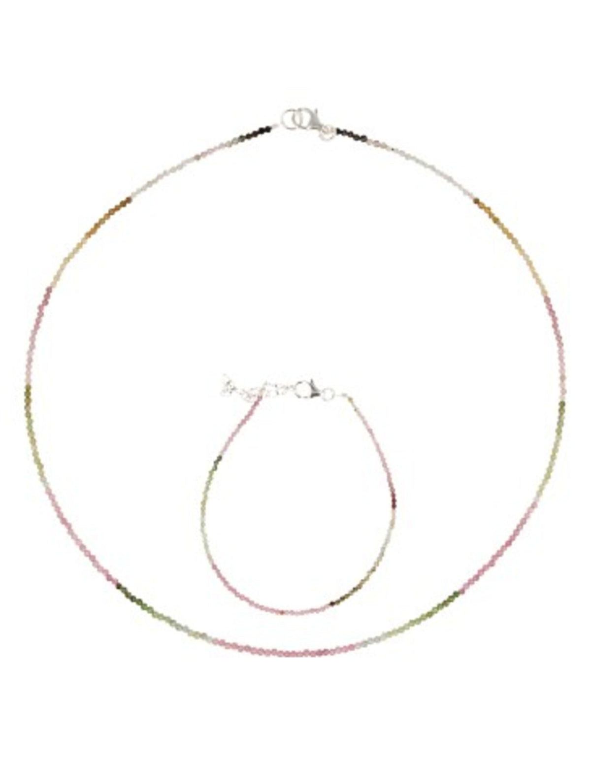 Toermalijn watermeloen summer vibes ketting