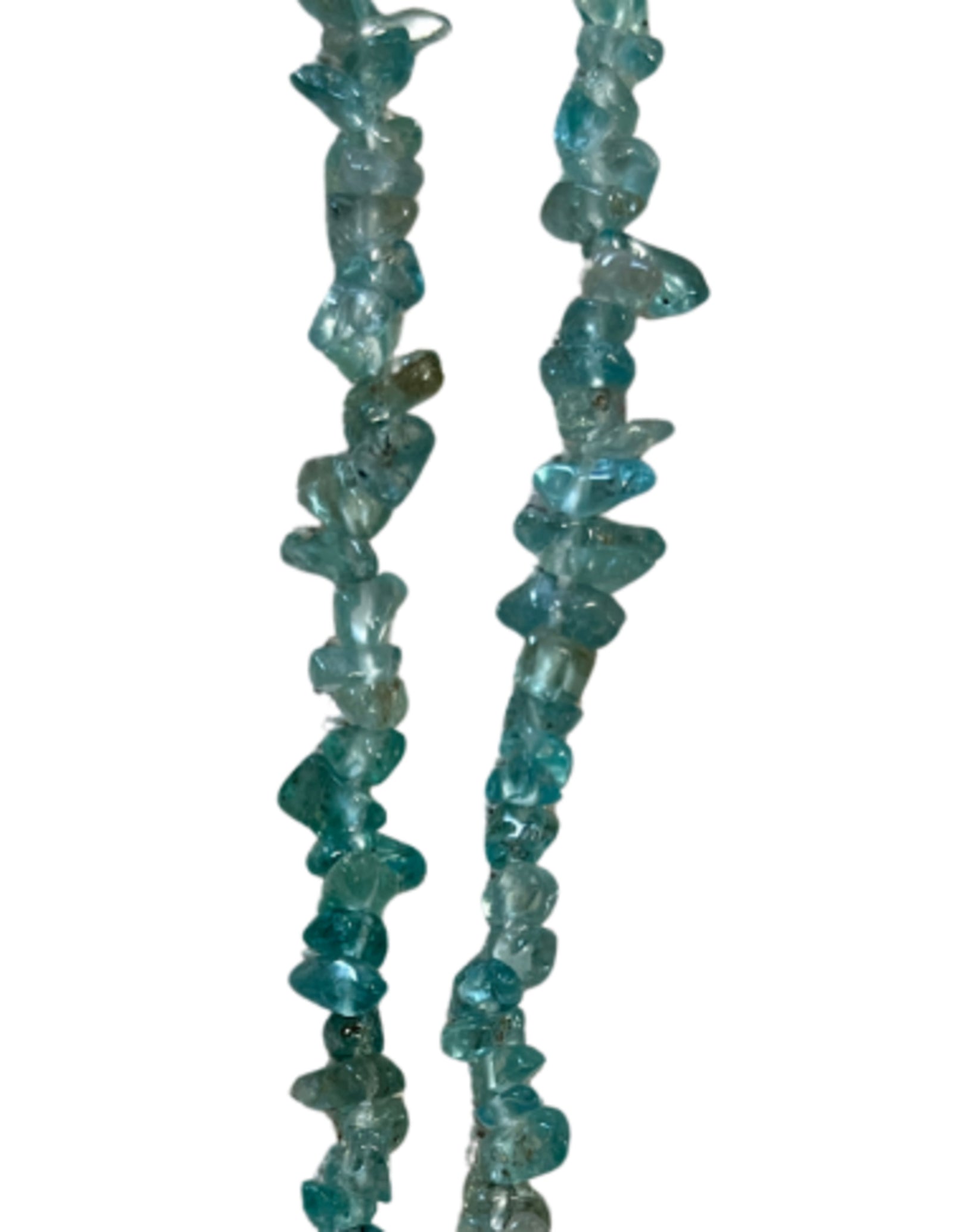 Topaas blauw splitketting (fijn)