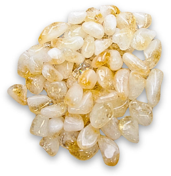 edelsteen trommelstenen 250 gr. Citrien AB (verhit) (mt2-3)