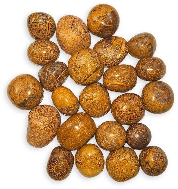 edelsteen trommelstenen 500 gr. Jaspis slangen (mt3)