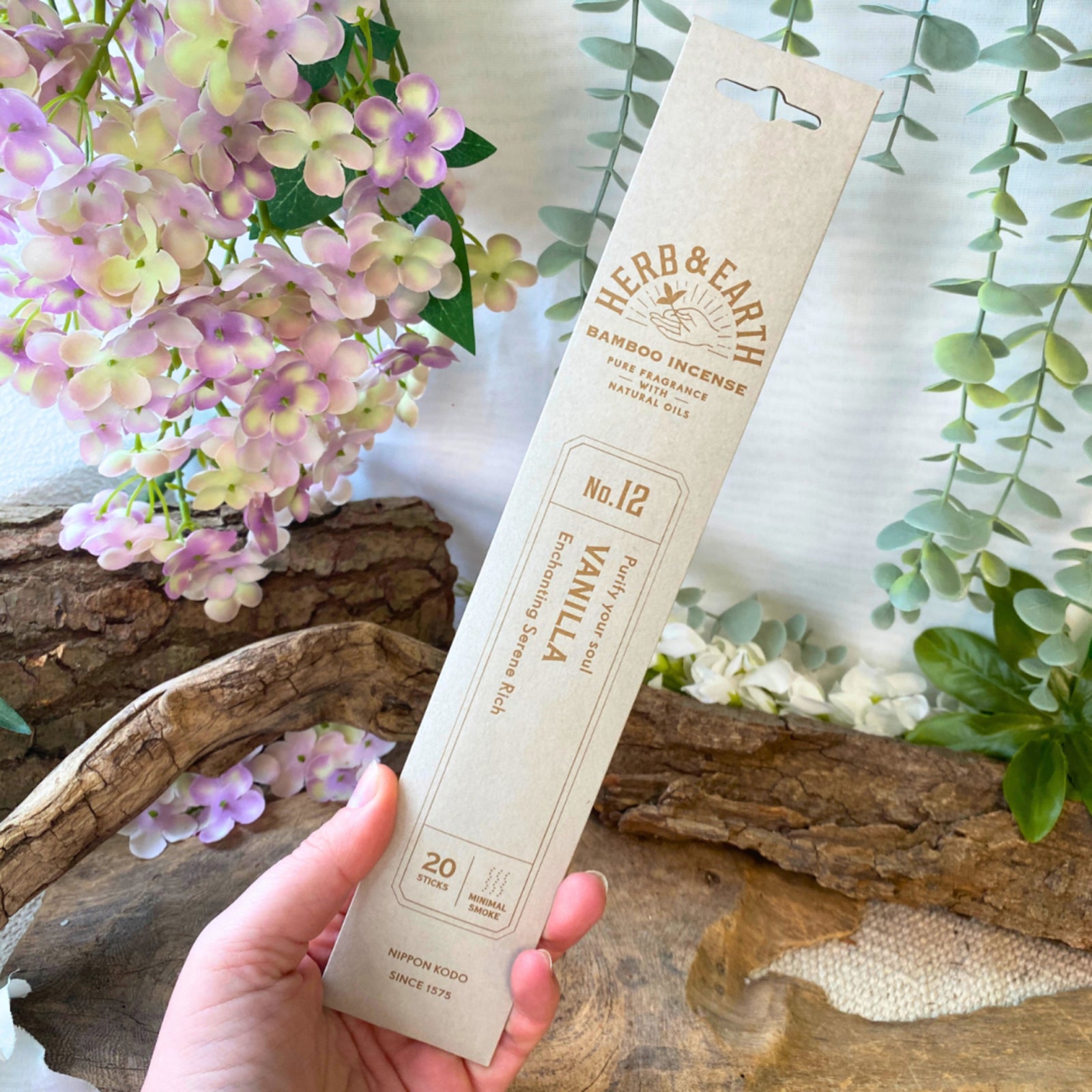 Vanilla Herb & Earth Nippon Kodo - Wierook Stokjes