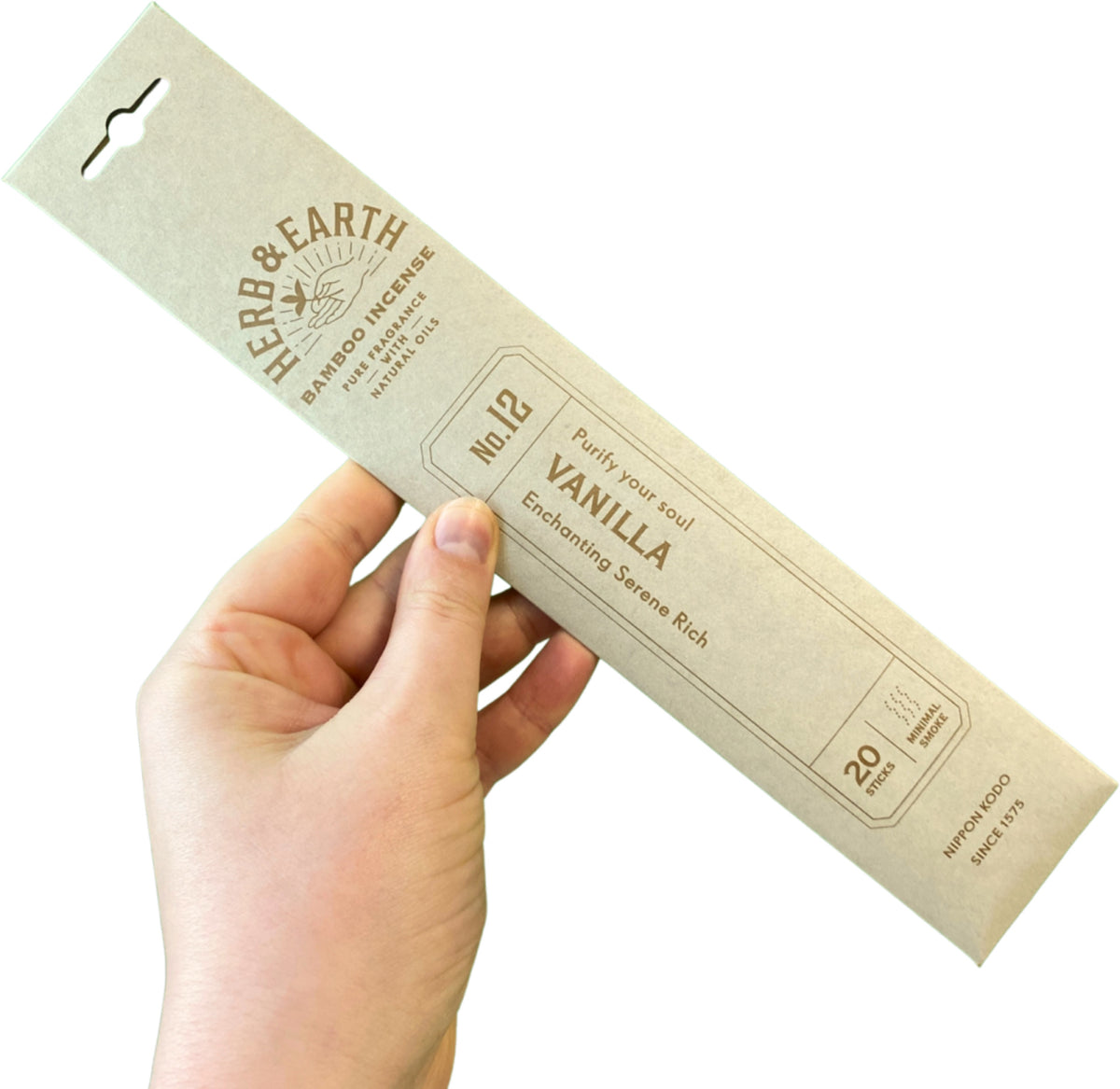 Vanilla Herb & Earth Nippon Kodo - Wierook Stokjes
