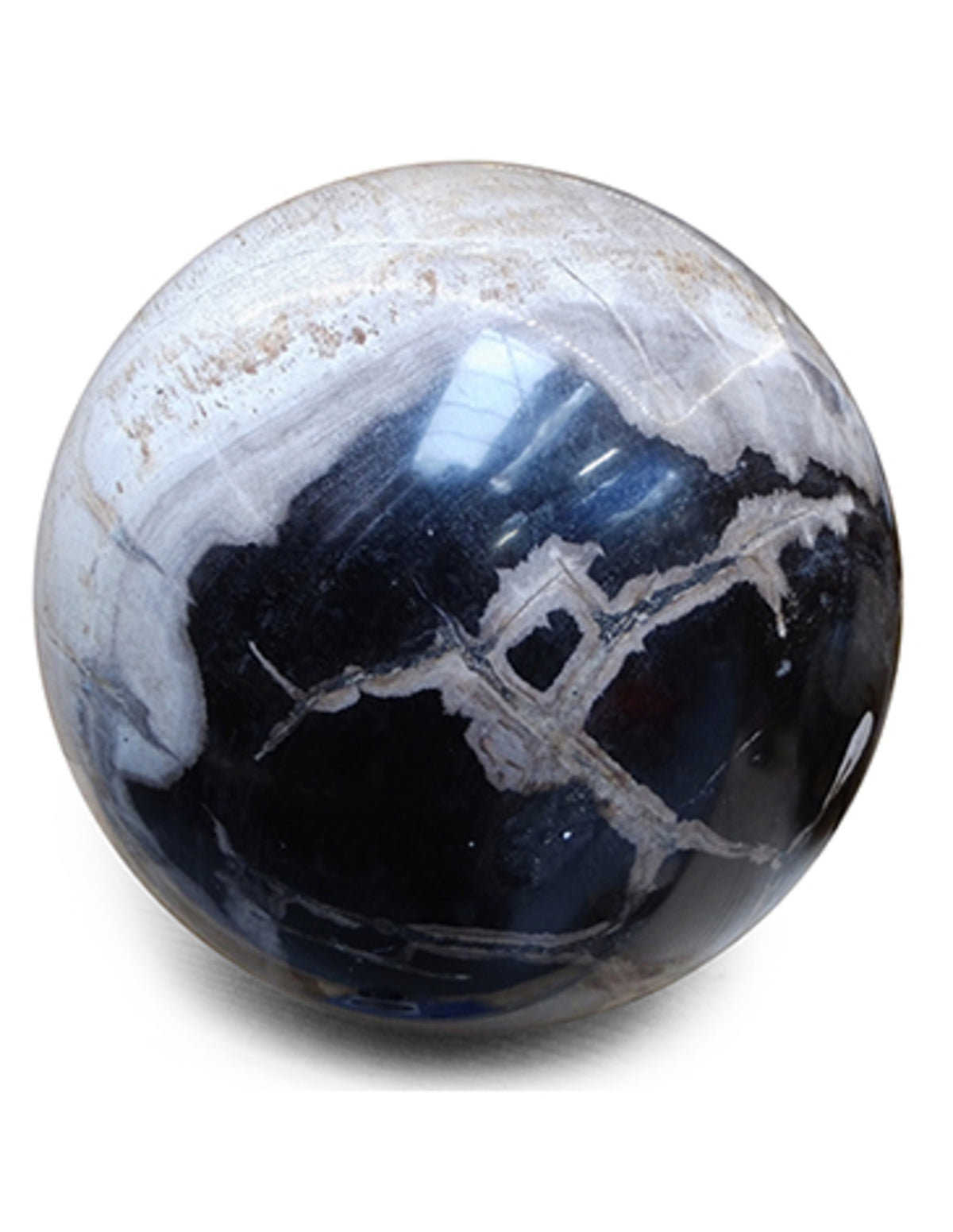 Versteend hout edelsteen bol 19 cm