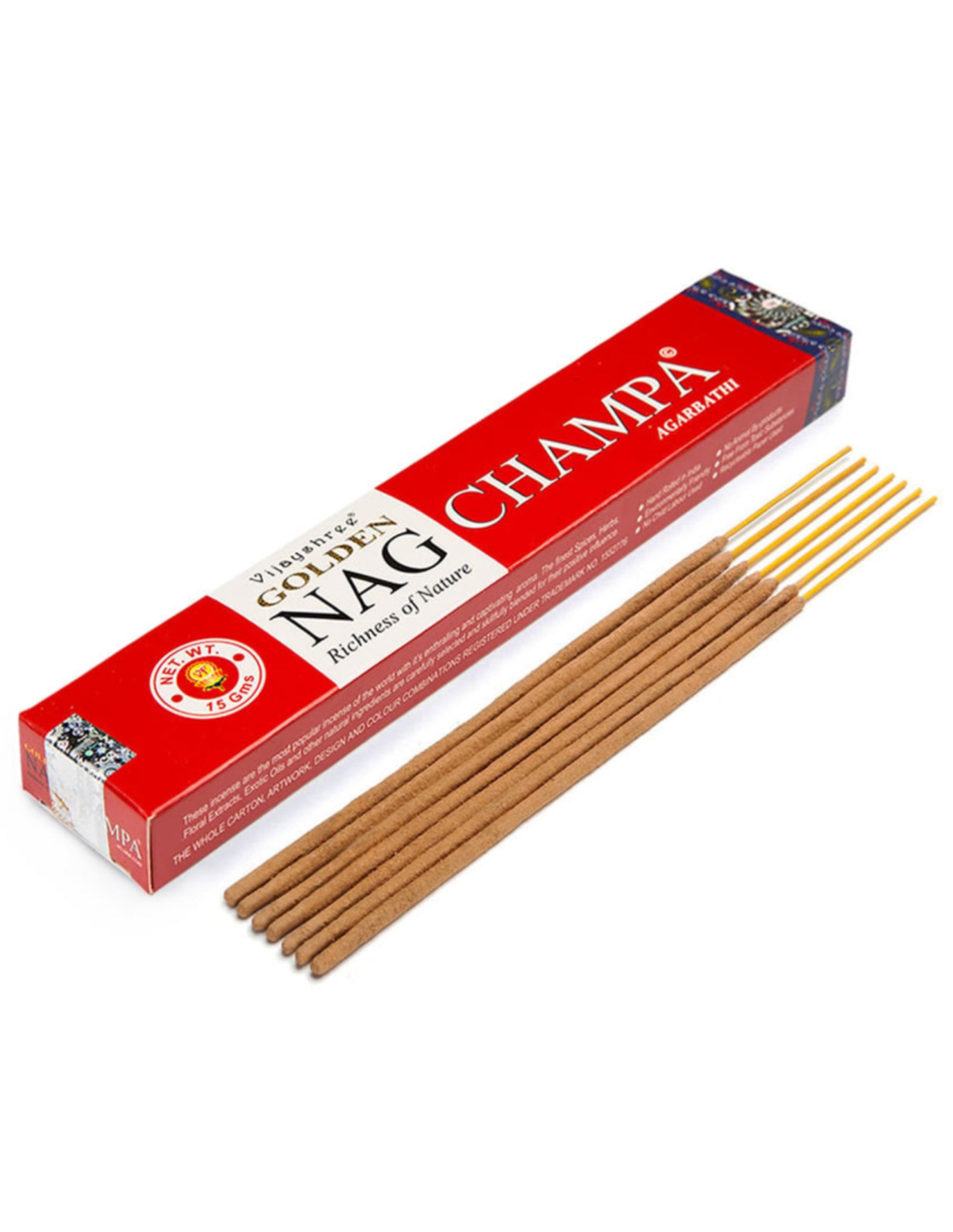 Vijayshree Golden Nag Champa Wierook Stokjes