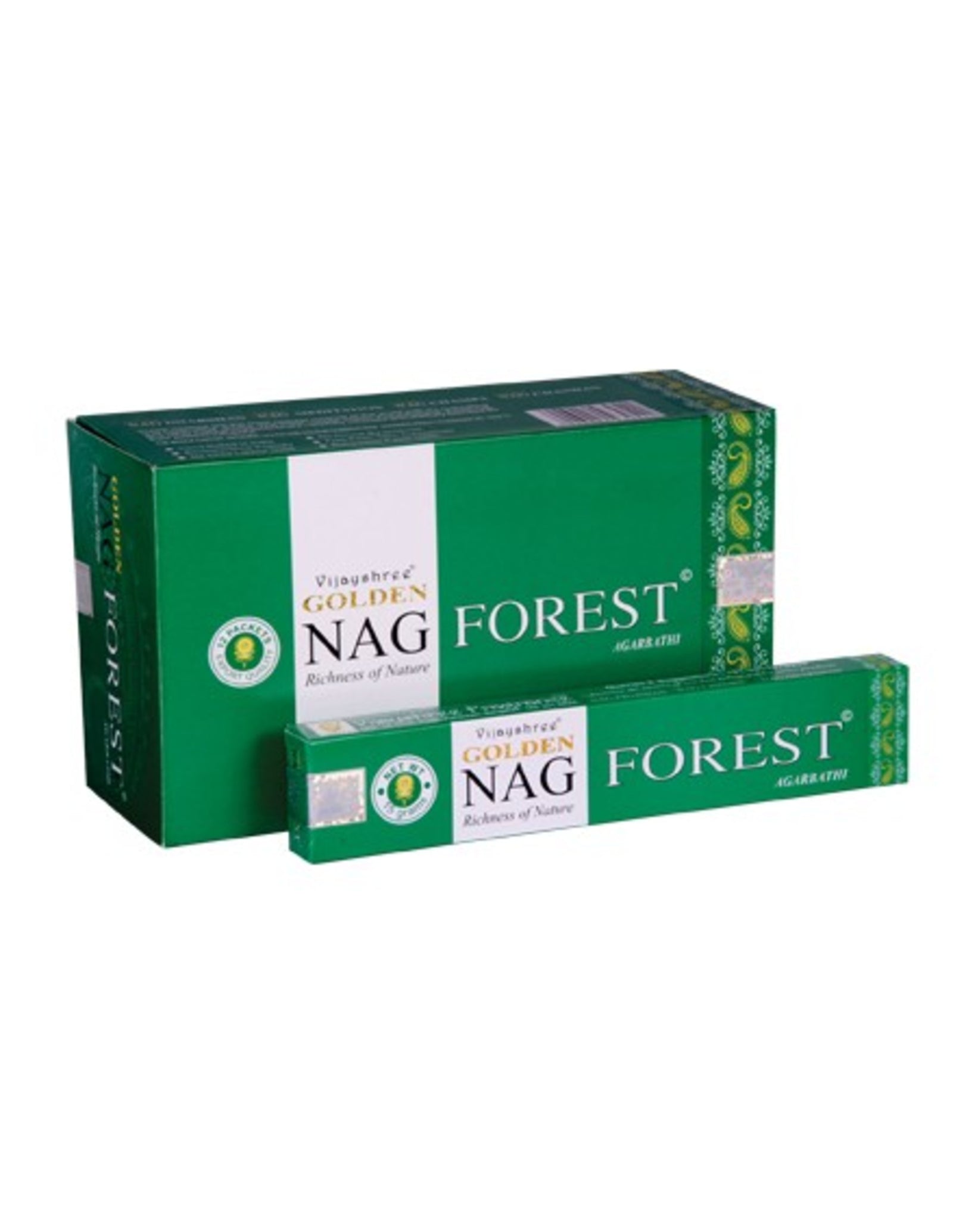 Vijayshree Golden NAG Forest Wierook Stokjes - pakje van 15 gram