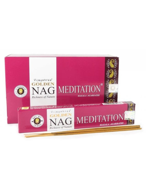 Vijayshree Golden Nag Meditation Wierook Stokjes