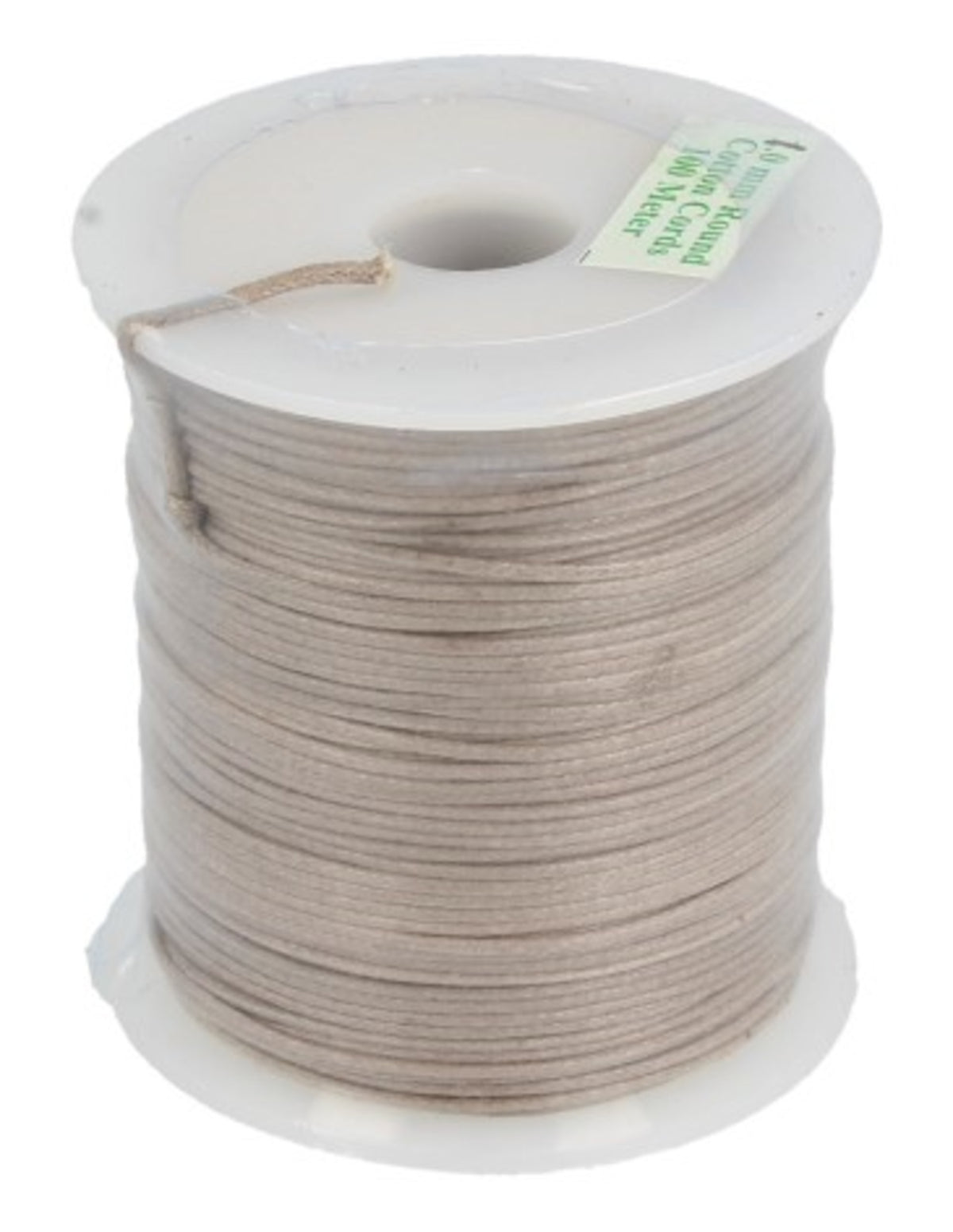 Waskoord rol 1 mm grijs