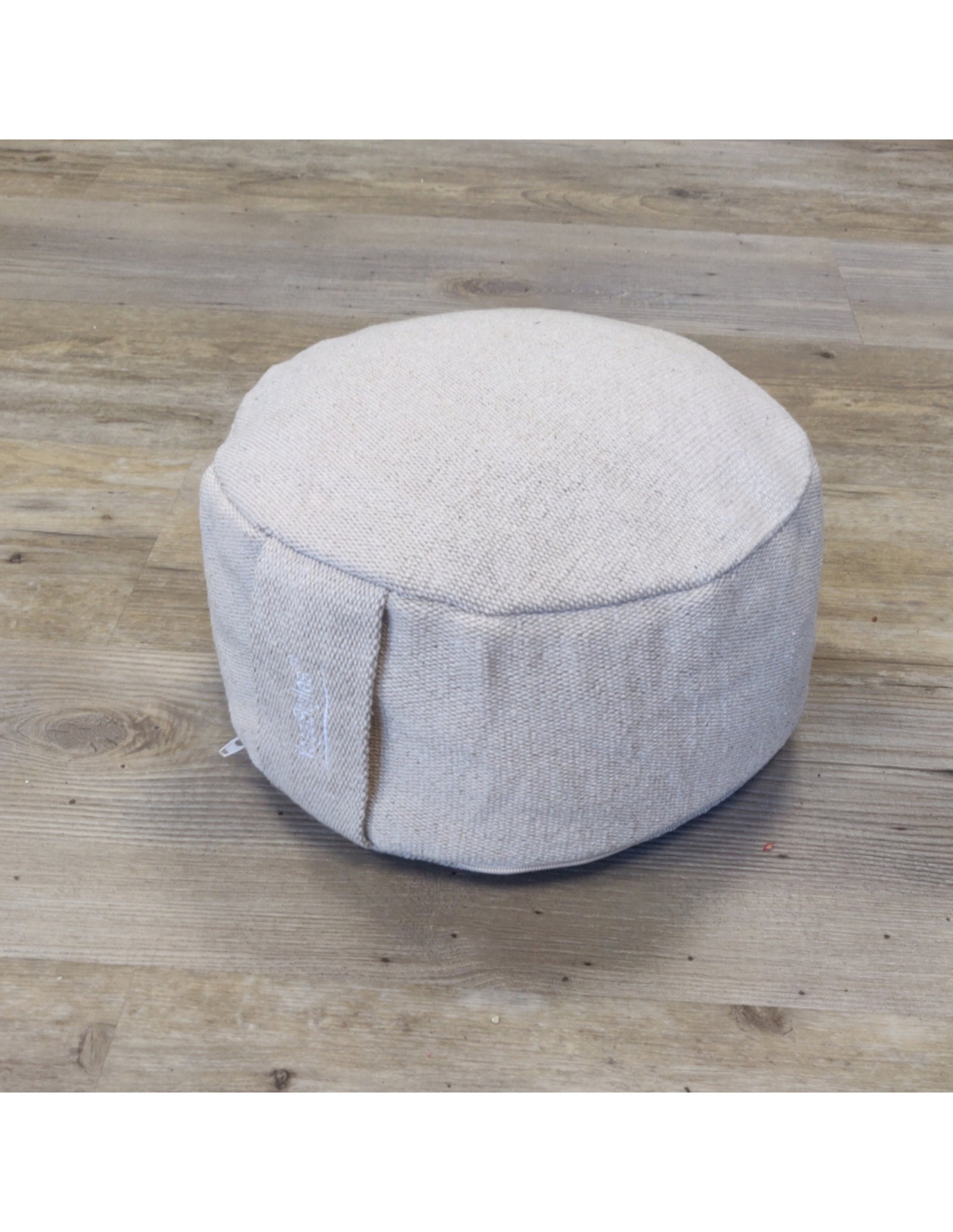 YogaStyles Design Meditatiekussen Zitkussen rond - creme - jute look