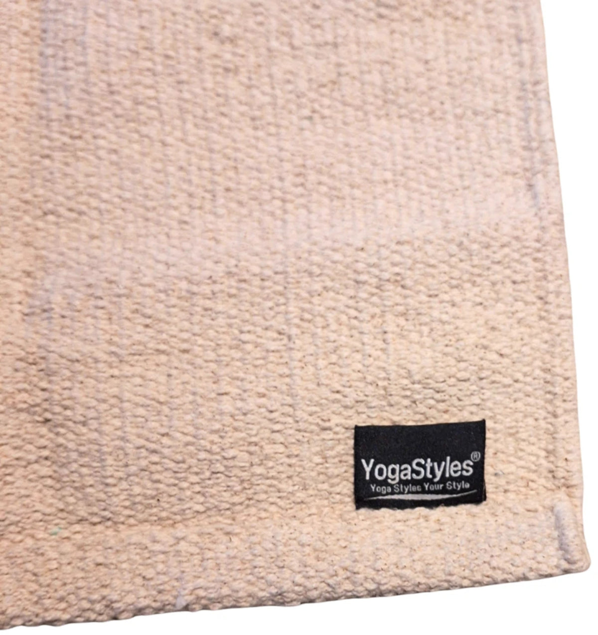 YogaStyles Katoenen Yogamat Mysore - Natural - creme