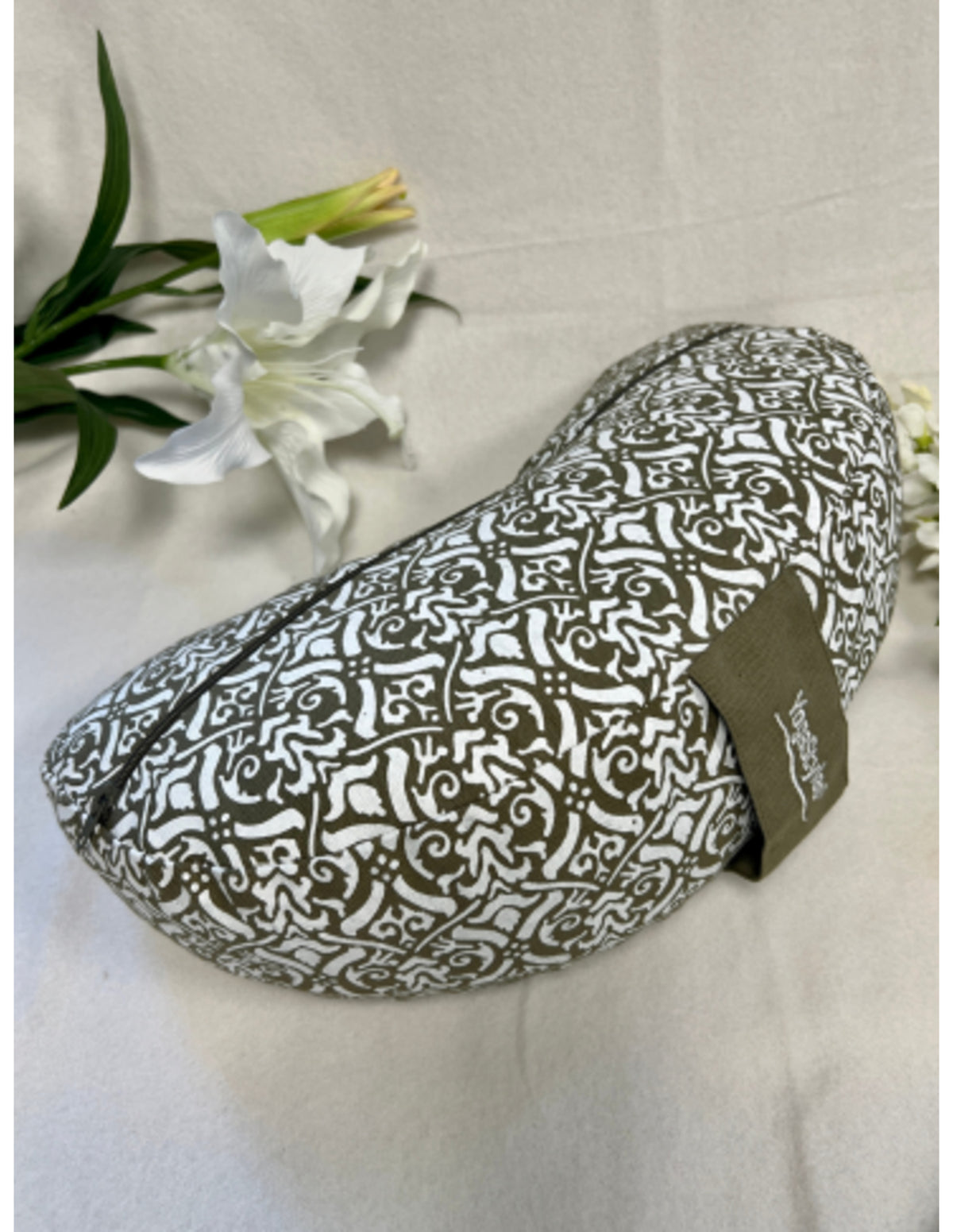 YogaStyles meditatiekussen design moon grijs - halve maan