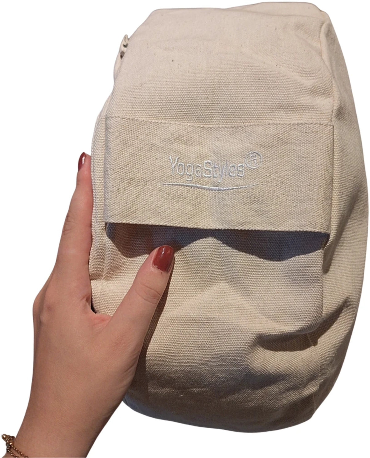YogaStyles meditatiekussen Design XL creme naturel katoen