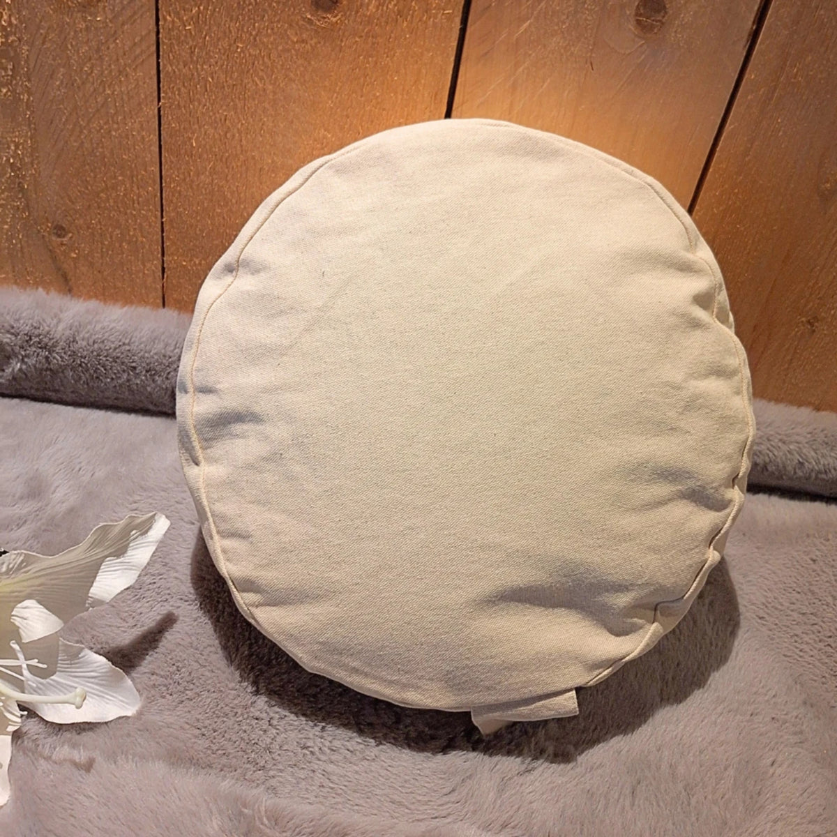 YogaStyles meditatiekussen Design XL creme naturel katoen