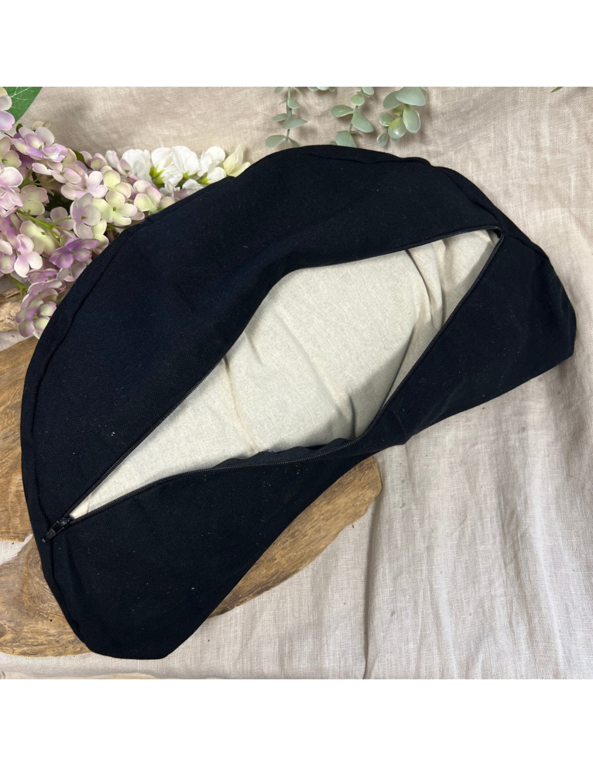 YogaStyles Meditatiekussen Organic Moon Zwart
