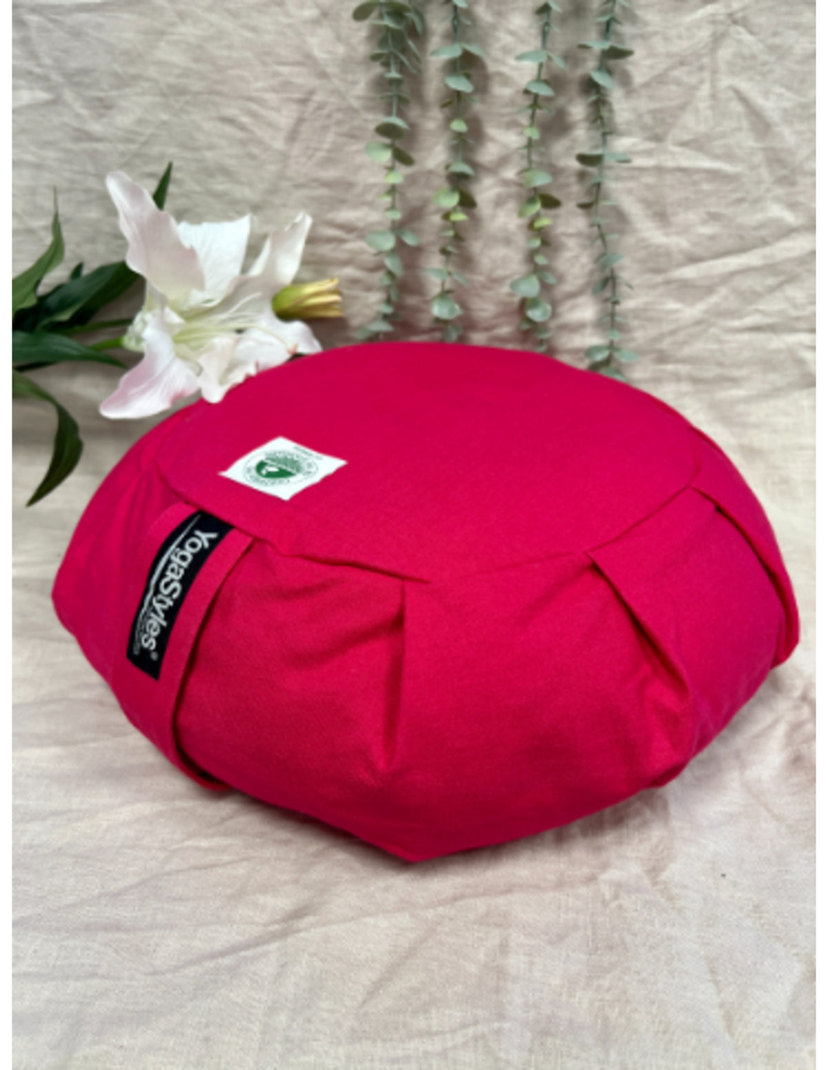 YogaStyles Meditatiekussen Organic Zafu Roze