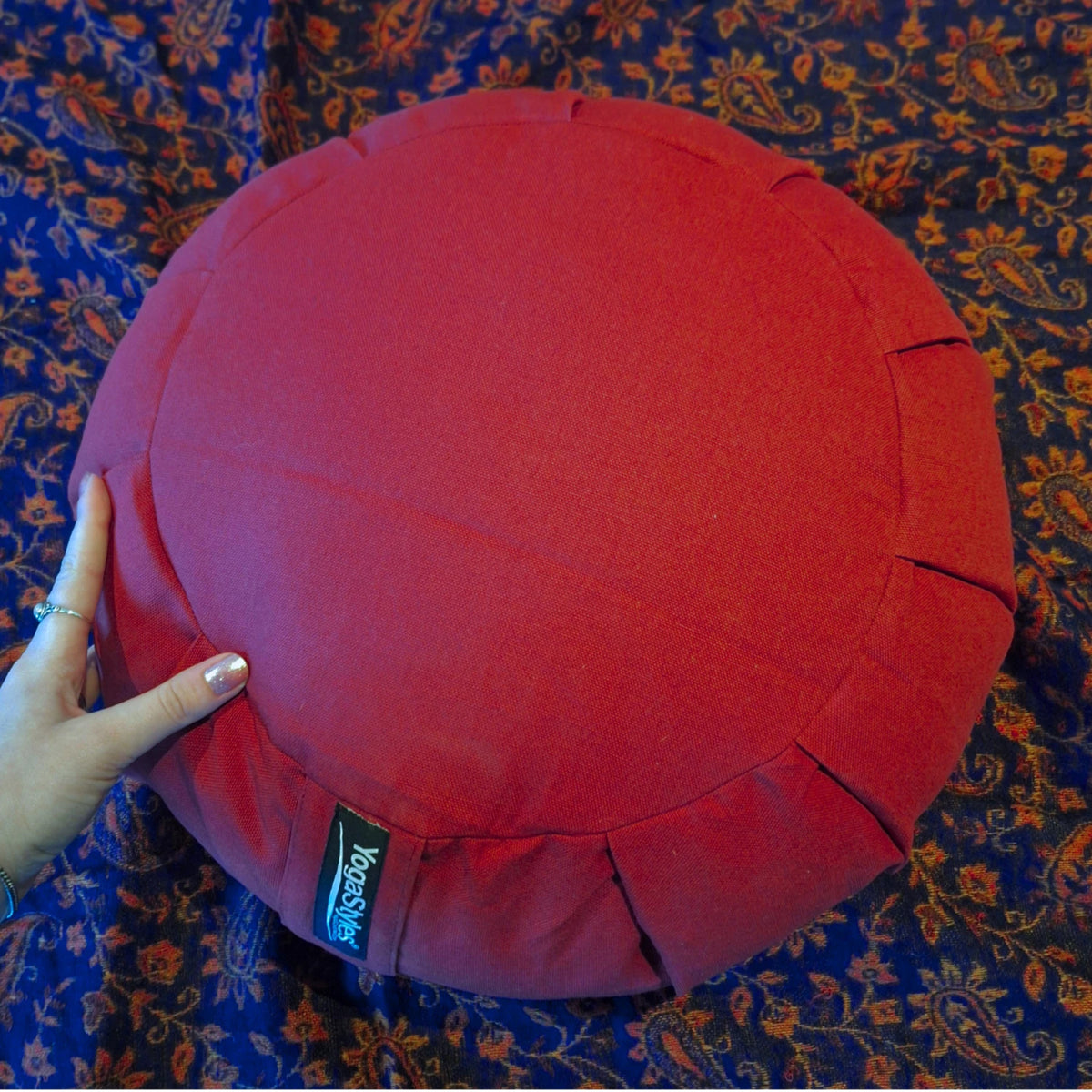 YogaStyles Meditatiekussen Pro-Zafu rood donker