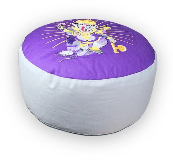 Meditatiekussen Symbolic Ganesha Paars