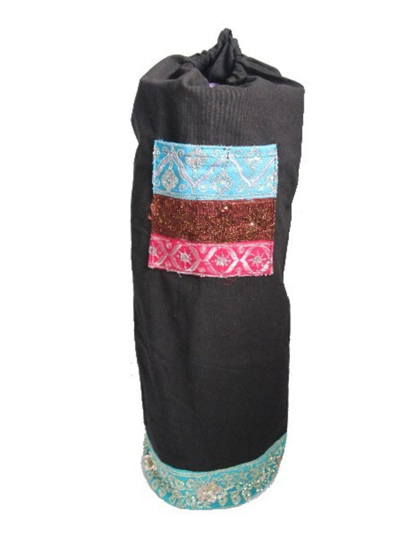 Yogatas XL Zwart met Glitters