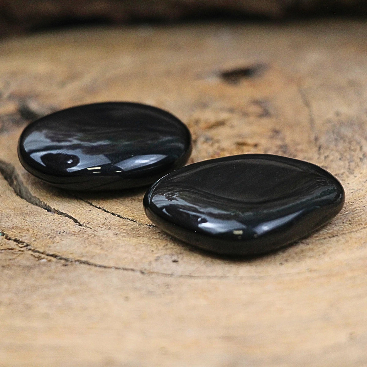 Zaksteen Obsidiaan regenboog