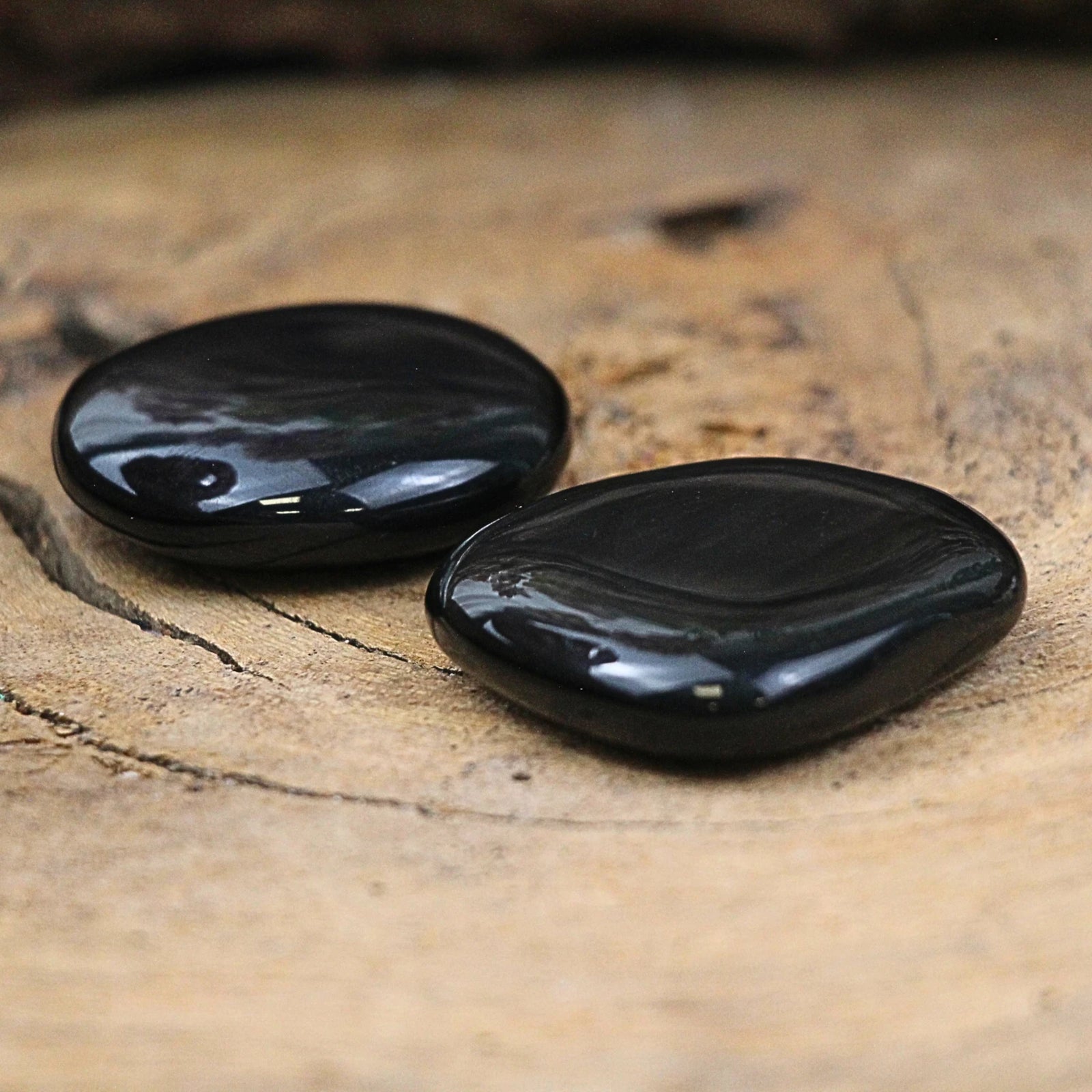 Zaksteen Obsidiaan regenboog