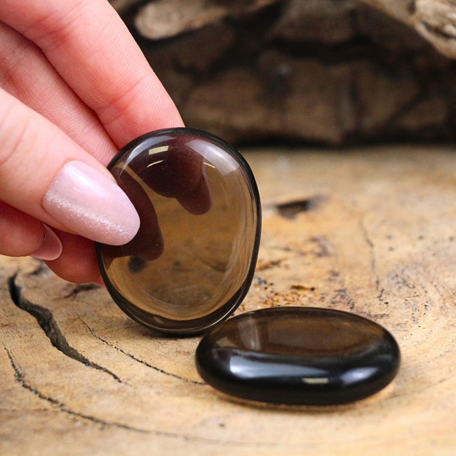 Zaksteen Obsidiaan transparant