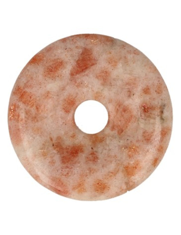 Zonnesteen edelsteen donut 30 mm Hanger