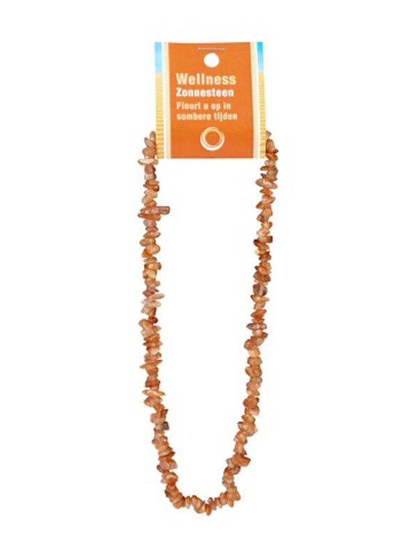 Zonnesteen edelsteen splitketting